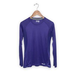 Marmot Long Sleeve  Top Workout Running Base Layer‎ Purple Women’s Size Small